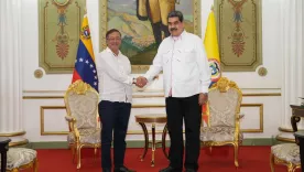 Gustavo Petro y Nicolás Maduro