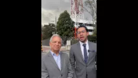 Ricardo Bonilla y su abogado
