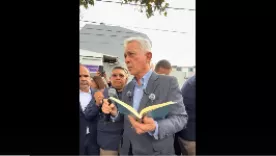 Expresidente Álvaro Uribe en el parque El Golfito