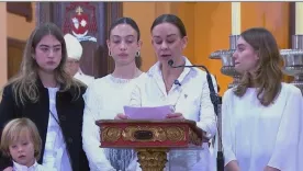 Despedida de María Claudia Tarazona, esposa de Miguel Uribe Turbay 