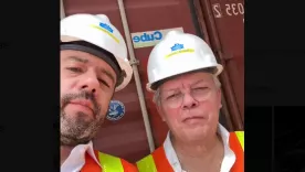 Alcalde Carlos Fernando Galán y Leónidas Narváez