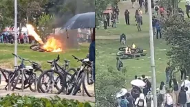 Motos quemadas