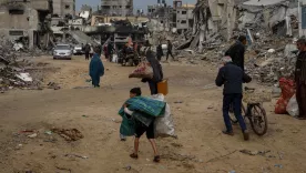 Crece la cifra de desplazados en Gaza