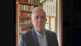Captura de video Alvaro Uribe
