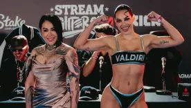  Andrea Valdiri y Yina Calderón en combate estelar en Stream Fighters IV