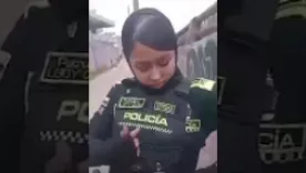 Policía agredida