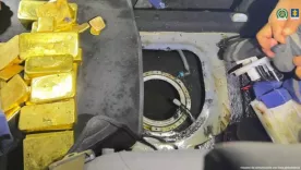 Lingotes de oro incautados