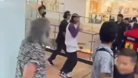 pelea a machetes en centro comercial de ibague