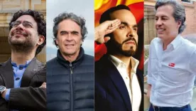 Iván Cepeda, Sergio Fajardo, Abelardo de la Espriella y Juan Manuel Galán