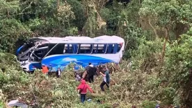 Bus de Copetrán accidentado
