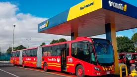 Estación de servicio de gas que abastece a Transmilenio