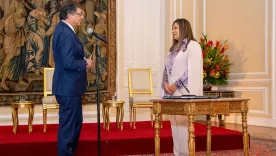 Presidente Gustavo Petro y Luz Adriana Camargo, fiscal de la República