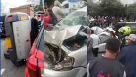 Accidente en la Av 68 en Bogotá