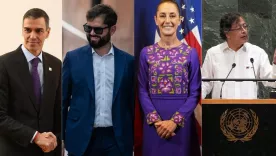 Presidentes de izquierda: España, Chile, México y Colombia