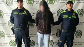 Alias La Sobrina fue capturada durante un control policial en el corregimiento de La Tablaza, municipio de La Estrella - crédito Policía Nacional