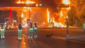 Incendio en el peaje Bicentenario en la vía Honda–Guaduas
