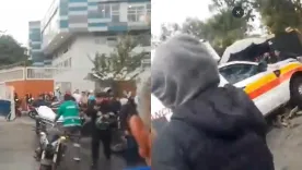 Grave accidente al frente de hospital