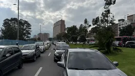 Colapso en la avenida calle 26 por manifestaciones