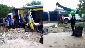 saqueo camion de bavaria 26