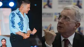 Alán Ramírez y Álvaro Uribe