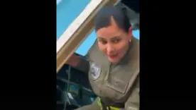 Primera mujer piloto de la Policía en volar un Cessna 208