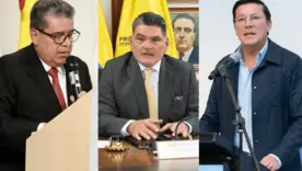 Contralor Carlos Hernán Rodríguez; Gregorio Eljach, procurador; y Hernán Penagos, registrador nacional