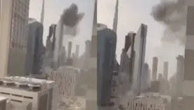 Centro financiero de Dubai tras los ataques