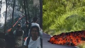 Erupción del Piton de la Fournaise