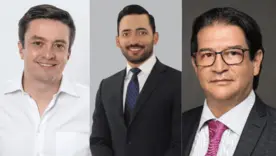 Gustavo García, candidato al senado; Carlos Mario Zuluaga, exvicecontralor general; y Rodolfo Zea, exministro de Agricultura 