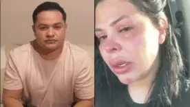 Cantante Rafael González García y su esposa Fernanda Redondo