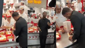 Michael B. Jordan, ganador del Óscar a mejor actor, celebró de forma inesperada en un local de hamburguesas