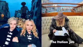 Madonna y Julia Garner