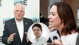 Miguel Uribe Londoño y Maria Claudia Tarazona, familiares de Miguel Uribe Turbay