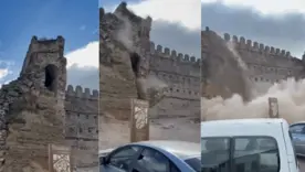 El colapso de una torre del Castillo de Escalona, en Toledo,