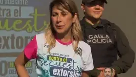 Diana Ospina días después de su secuestro