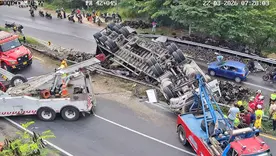 volcamiento de camion via girardot bogota