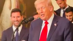 Lionel Messi y Donald Trump