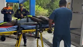 Los náufragos fueron trasladados al Hospital Francisco Valderrama 