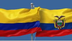 Banderas Colombia y Ecuador