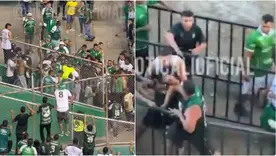 Pelea hinchas Cali