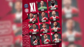 Luis Díaz aparece como titular en la alineación del Bayern Múnich frente al PSG