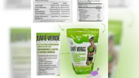 Café Verde Orgánico alto contenido en fibra natural libre de gluten
