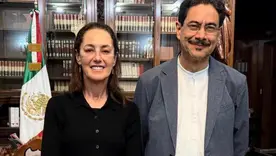 Iván Cepeda y Claudia Sheinbaum