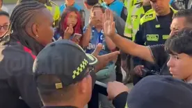 El delantero y capitán de Independiente Santa Fe, Hugo Rodallega