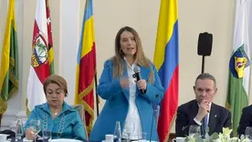 Paloma Valencia en reunión con el Partido Conservador