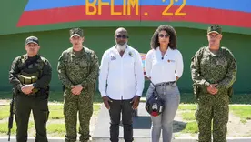 Alcalde de Bajo Baudó, Faustino Murillo; y gobernadora del Chocó, Nubia Córdoba