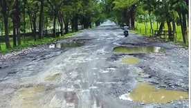 Vía en mal estado en el Urabá antioqueño