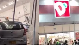Carro se mete en un D1 en Dosquebradas 