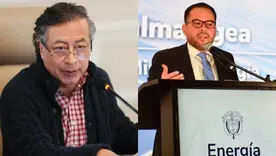 Gustavo Petro y Edwin Palma