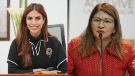 Saray Robayo esposa de Emilio Tapia y Sandra Ramírez, viuda de Tirofijo
